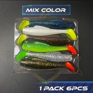 Combo Soft Plastic Mix Color 8cm Soft Plastik Soft Baits Z man Fishing Lures Umpan Casting Siakap Ha