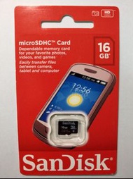 SanDisk 16G記憶卡  原廠保固