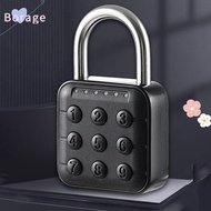 BORRAONE Digital Code Lock, 6-Digit Code Zinc Alloy Combination Lock, Useful Secure Waterproof Heavy