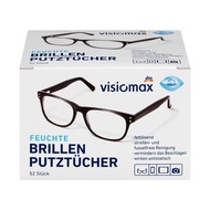 德国进口 dm Visiomax眼镜布 减少起雾 手机屏平板电脑相机清洁湿巾纸 52片