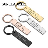 Drive Safe Keychain Customized Keychain with Name Inscription Drive Safe I Need You Here with Me for