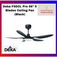 Deka F5DCL (LED) PRO 56" 5 blades 20 Speed (10F + 10R) DC Motor Remote Ceiling Fan 3 Colors LED Ligh