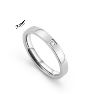 TC324 3mm titanium ring with needle
