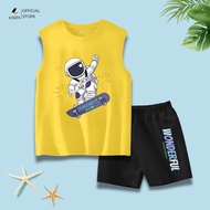 Boy's cotton three-hole set - Loza baby bodysuit G0279