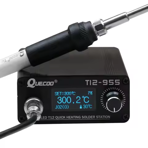 STM32-OLED T12-955 1.3inch digital display Soldering Station V2.1S controller with 5pin 907 handle S
