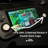 AYN Odin 2/Retroid Pocket 4 Thumb Stick Caps Gaming Console Accessories 3d Printed
