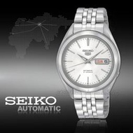 CASIO時計屋 SEIKO 精工手錶 SNKL15J1 日製5號機械男錶 不鏽鋼錶帶 銀 防水 日期/星期顯示 全新品