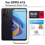LAYAR OPPO A76 TEMPERED GLASS FULL SCREEN PREMIUM QUALITY ANTI-SCRATCH FULL SCREEN OPPO A76 SCREEN P
