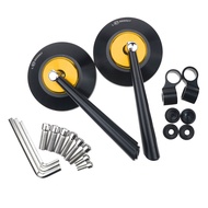 กระจกมอเตอร์ไซค์ สีดำ พร้อมกล่อง กระจกมองข้างมอเตอร์ไซค์ กระจกแต่งมอเตอร์ไซค์ for VESPA Sprint Prima