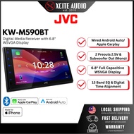 JVC KW M590BT - 6.8" Digital Media Receiver with Apple Carplay & Android Auto