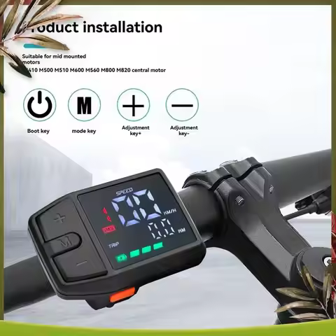 New-DZ41 E-Bike LCD Display Color LCD Dashboard For Bafang Center Motor CAN Protocol M410 MSOO MS10 