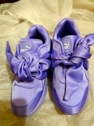 Puma 紫色緞帶蝴蝶結球鞋
