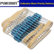 20PCS 1W Metal Film Resistor 1% 8.2R ~ 390R 9.1R 10R 47R 51R 100R 10 47 51 100 Ohm Resistance