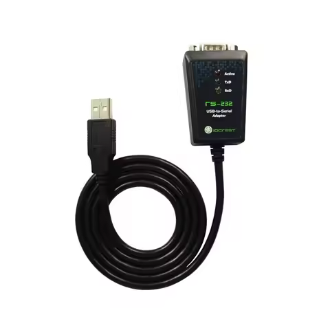High Quality USB 2.0 to Serial RS-232 DB9 9Pin Adapter Converter Cable FTDI Chipset Length 1M USB TO