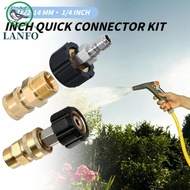 LANFO 2pcs Pressure Washer Adapter Set, M22 Swivel Quick Connection Quick Connect Kit, Connect 3/8''