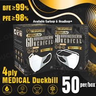Duckbill Mask 3D Medical mask Face Mask 50pcs Mask viral Face mask Viral Headloop mask