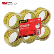【3M】Scotch 超透明封箱膠帶 48mm x 40碼(6捲/組) 3036S-6PK