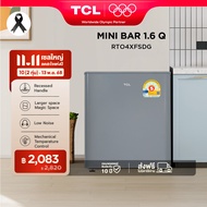 TCL ตู้เย็นมินิบาร์ ขนาด 1.6 Q สีเงิน/ขาว จัดส่งฟรี รับประกัน 10 ปี รุ่น RT04XFSDG ไร้เสียงรบกวน เห