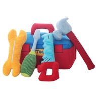 Toolbox Dog Toys Set  | Durable Squeaky Chew Toys for Dogs, Interactive Soft Plush Bite-Resistant Pu