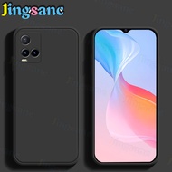 Jingsanc Ốp Điện Thoại Cho VIVO Y21A/Y33T/Y21T/Y21/Y21s/Y33s Ốp Silicon Lỏng Mềm Cạnh Thẳng Vuông Th