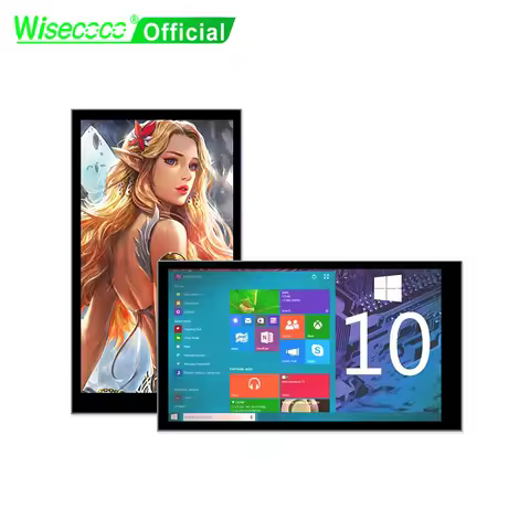 Wisecoco 6 Inch Portable Monitor 2K Display Built-in Battery 5000mAh USB Type-C 1440*2560 For Raspbe