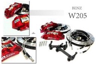 傑暘國際 賓士 BENZ W205 C300 DS S1卡鉗 大六活塞 全浮動碟 380煞車盤 金屬油管 來令片 轉接座