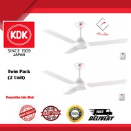 KDK K15V0 150cm/60’’ Regulator Type Ceiling Fan (White) Single Unit or TWIN PACK