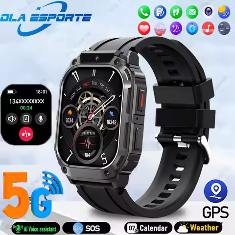 Smartwatch Men Women 5G/WIFI Network Watches SIM Card Camera GPS APP Health Monitor Sports Bluetooth