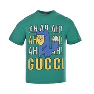 代購 義大利奢侈時裝品牌Gucci Love Parade系列眼鏡貓印花短袖T恤