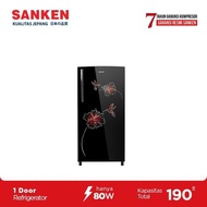 Sanken SKG196AHBK Kulkas 1 Pintu 190L