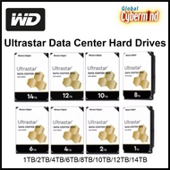 New WD Ultrastar 3.5" Data Center Hard Drives HDD SATA Series 1TB/2TB/4TB/6TB/8TB/10TB/12TB/14TB (Brought To You By Global Cybermind)
