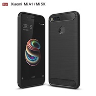 For Xiaomi A1 Mi A1 Mi 5X Silicone Case Matte Soft Cover For Xaomi mia1 Mi5x Shockproof Carbon Fiber Cases Coque Fundas