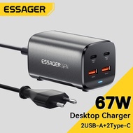 Essager PD 67W 2C2A GaN USBA Type C Charger Fast Charge QC 4.0 PD 3.0 Type C Multi-device Compatibil