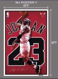 MICHAEL JORDAN #23 TARPAULIN POSTERS 2X3FT