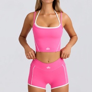 alyoga Sports Bra + Shorts Yoga Set