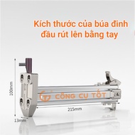 Dụng cụ đóng đinh bằng tay - Cây gõ đinh bê tông tự động băng 65 đinh ST15 và ST18 - Hộp đinh ST18