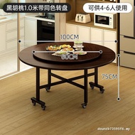 Foldable Dining Table Round Dining Table New Chinese Household Foldable Round Dining Table Dining Ta
