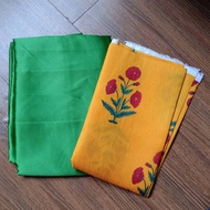 / Satin Saree With Printed Cotton Blouse / Plain Satin saree / Satin Saree With Work Saree Blouse