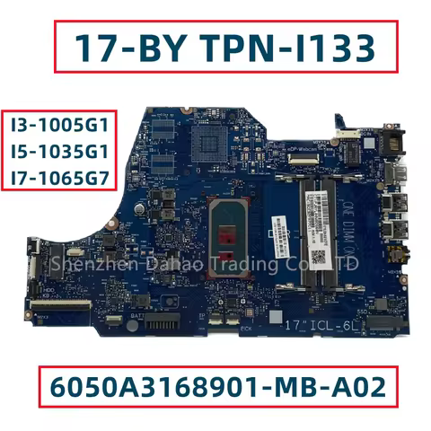 6050A3168901 For HP Omen 17-BY 17T-BY TPN-I133 Laotop Motherboard With I3-1005G1 I5-1035G1 CPU L8745