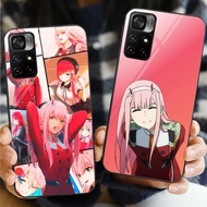 Darling In The Franxx Glass Phone Case For Xiaomi POCO F3 F4 F5 M3 M4 M5 M6 4G X3 X4 GT NFC X5 X6 PR