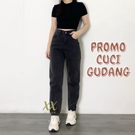 B1 - Women's Jeans High Waist Women's Jeans Women's Cargo Pants Culottes Jeans Women's Long Pants Cu