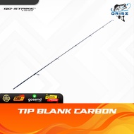 Tip Blank Joran GoStrike Versus Hollow Carbon Blank Top Section 6 Ring Guide 165cm 180cm