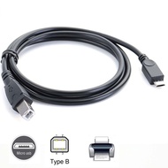 micro usb Male to USB 2.0 B Male Data OTG Cable Cord Phone Printer Scanner