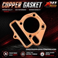 Gasket Packing Copper Head Block Grand Supra X Astrea Win Supra Fit Prima Lagenda 52 - 58 Mm Ah1 Rac