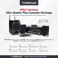 [SG] Powerhouse Slim Starter Plus Home Karaoke System + Powerhouse KTV System With Songs