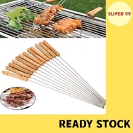 (12 PCS) STARFIRE Stainless Steel BBQ Skewer / Barbecue Stick