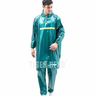 HIJAU Tiger head poncho raincoat with sleeves and pants ( poncho pants) code 68214 - Darkbiru - ARMY