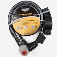 STRUMMER SPIRAL LOCK WITH KEY NUMBER LIGHT