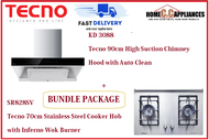 TECNO HOOD AND HOB FOR BUNDLE PACKAGE ( KD 3088 &amp; SR 828SV ) / FREE EXPRESS DELIVERY