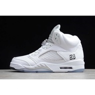 Air Jordan 5 Retro Metallic White 136027-130 Running Shoes 2015 L90N